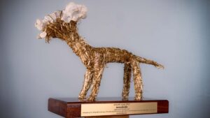 2021 Artwash trophy by Sharyn Egan